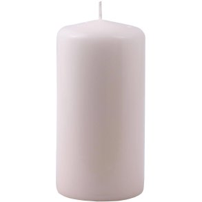 Bloklys - Elfenben - 6 x 12 cm