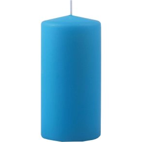 Bloklys - Hot turkis - 6 x 12 cm