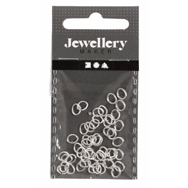 Oval-ring - Tykkelse 0,7mm - Forslvet - 50 stk