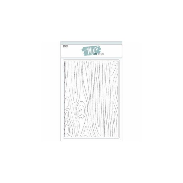 Made With Love - Die - Woodgrain Background - Trstruktur