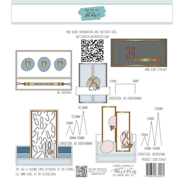 Made With Love - Die - Stort sketch st med tal
