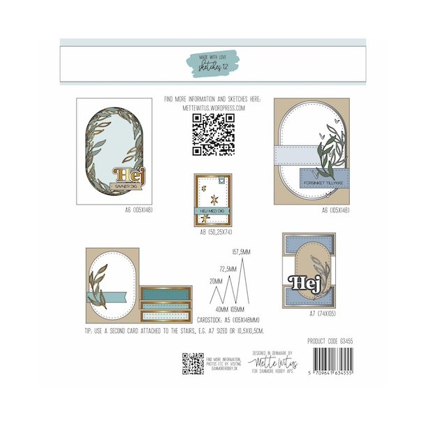 Made With Love - Die - Sketches 12 - Hej og ovaler