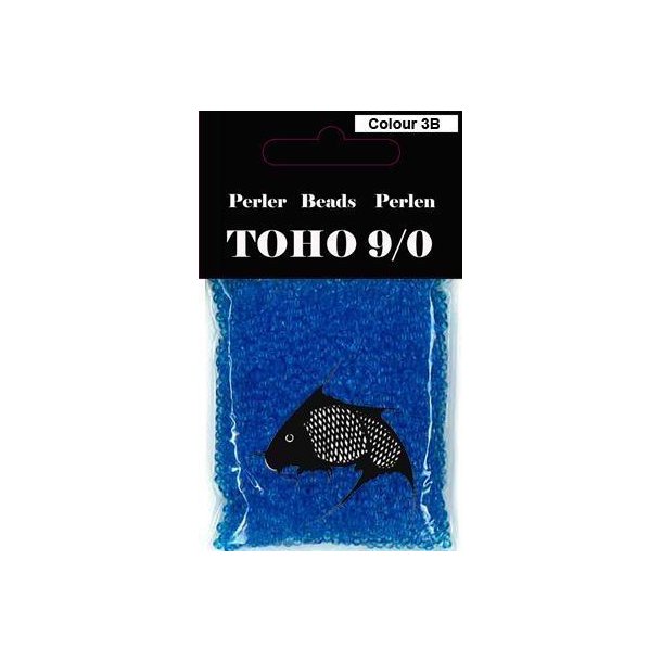 TOHO Perler 9/0 - Colour 3B - Klar Turkis