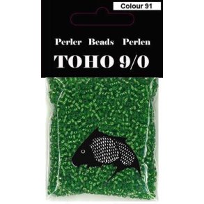 TOHO Perler 9/0 - Colour 91 - Klar Gr�n