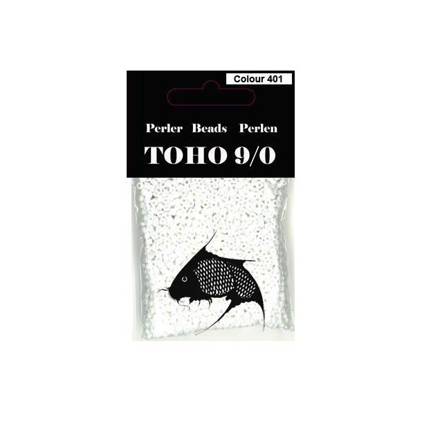 TOHO Perler 9/0 - Colour 401 - Hvid Regnbue