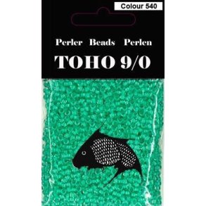 TOHO Perler 9/0 - Colour 540 - Blank Lysegr�n