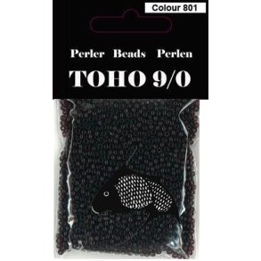 TOHO Perler 9/0 - Colour 801A - Klar M�rkelilla