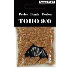 TOHO Perler 9/0 - Colour 815B - Klar Gylden / Regnbue