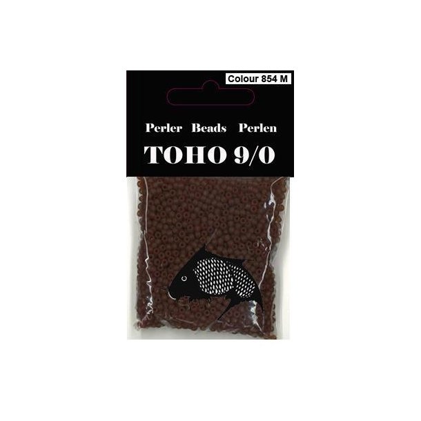 TOHO Perler 9/0 - Colour 854M - Mat Brun