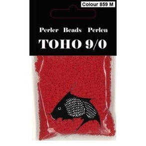 TOHO Perler 9/0 - Colour 859M - Mat R�d / Orange