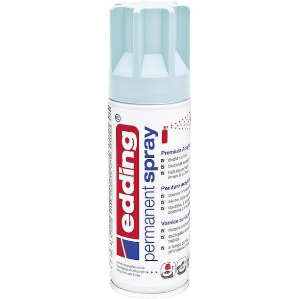 Edding Permanent Spray Maling - Pastel Blue - Mat - 200 ml. - 6426