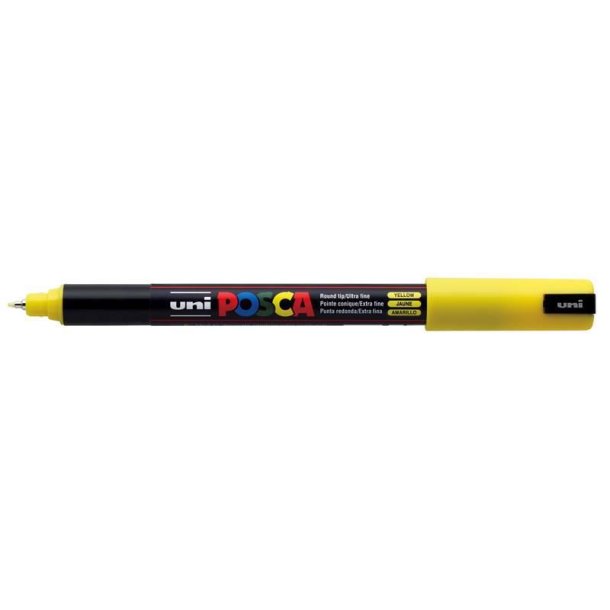 Posca marker PC 1MR Yellow, 0,7 mm spids