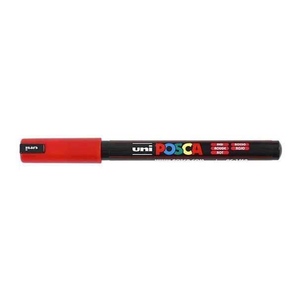 Posca marker PC 1MR Red, 0,7 mm spids