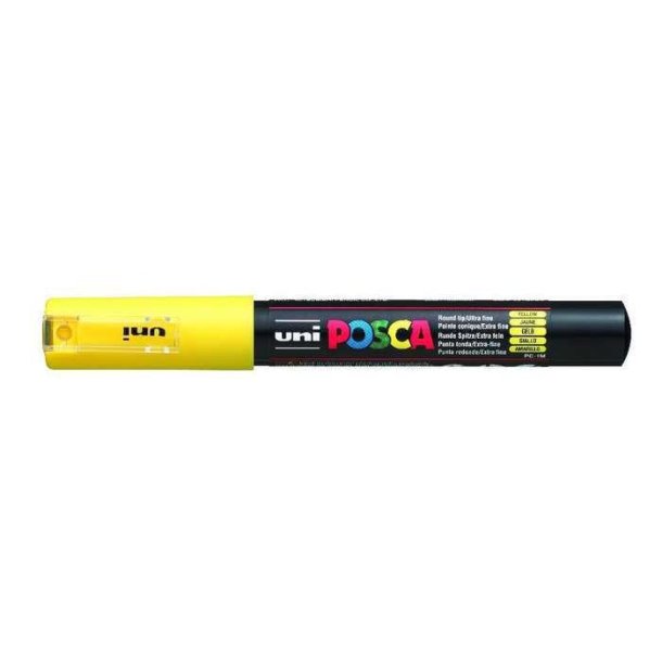 Posca marker PC 1M Yellow, 0,7 mm spids