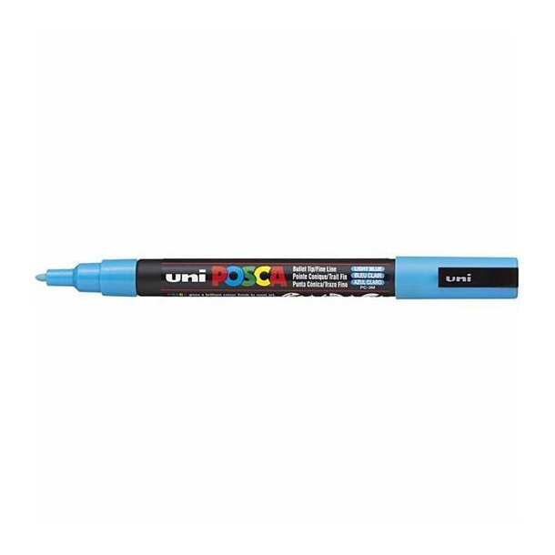 Posca marker Pc 3M, Light Blue, 0,9 - 1,3 mm spids