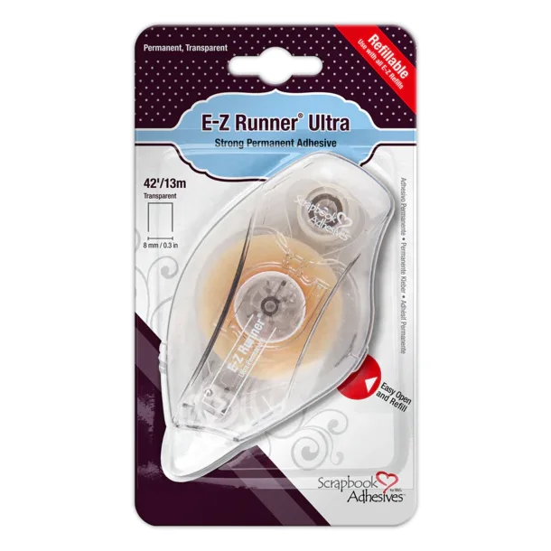 Scrapbook Adhesives - E-Z Runner Dispenser - Ultra - Permanent Strong Adhesive