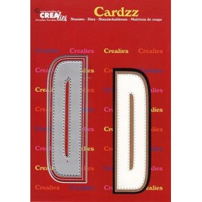 CREALies Cardzz - Die - Bogstaver/Letter D - CLCZ404