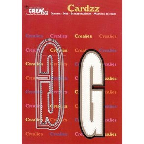 CREALies Cardzz - Die - Bogstaver/Letter G - CLCZ407