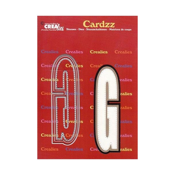 CREALies Cardzz - Die - Bogstaver/Letter G - CLCZ407