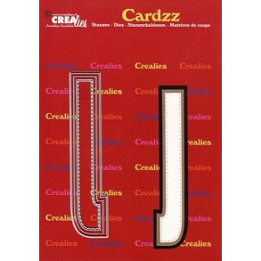 CREALies Cardzz - Die - Bogstaver/Letter J - CLCZ410