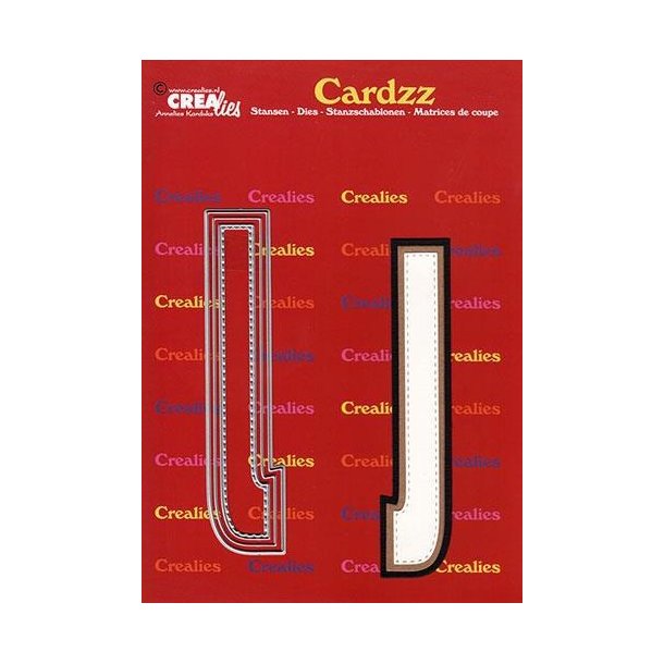 CREALies Cardzz - Die - Bogstaver/Letter J - CLCZ410