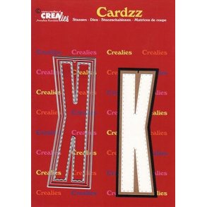 CREALies Cardzz - Die - Bogstaver/Letter K - CLCZ411