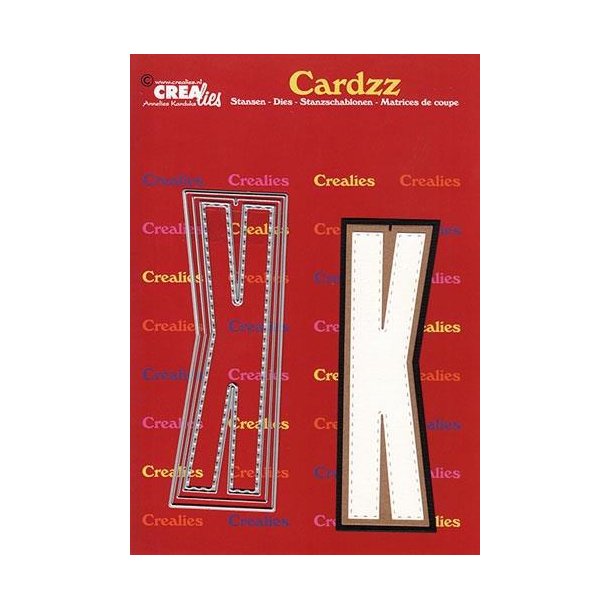 CREALies Cardzz - Die - Bogstaver/Letter K - CLCZ411