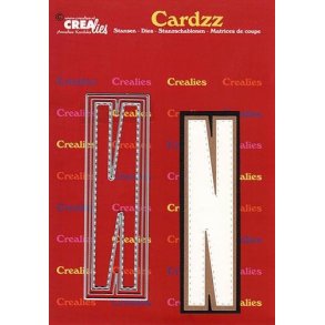 CREALies Cardzz - Die - Bogstaver/Letter N - CLCZ414