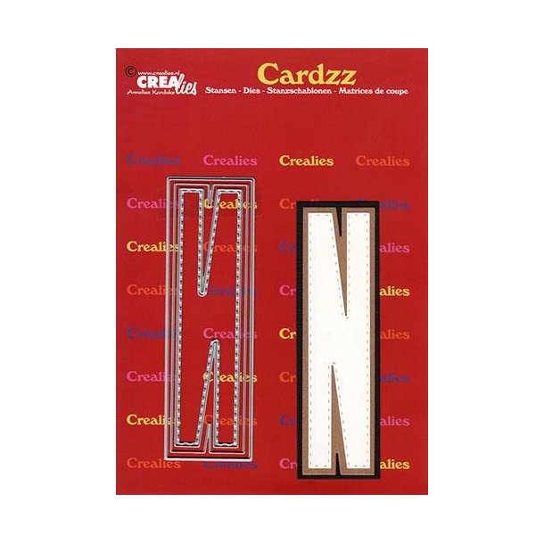 CREALies Cardzz - Die - Bogstaver/Letter N - CLCZ414