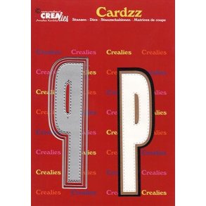 CREALies Cardzz - Die - Bogstaver/Letter P - CLCZ416