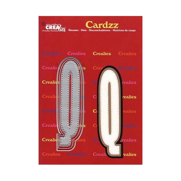 CREALies Cardzz - Die - Bogstaver/Letter Q - CLCZ417