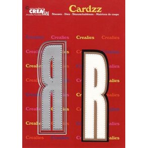 CREALies Cardzz - Die - Bogstaver/Letter R - CLCZ418