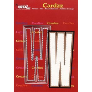 CREALies Cardzz - Die - Bogstaver/Letter W - CLCZ423