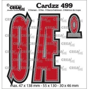 CREALies Cardzz - Die - Bogstaver/Letter ��o CLCZ499