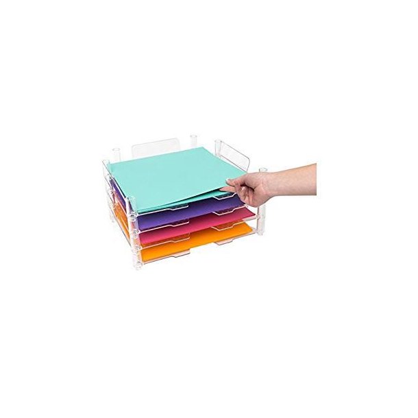 We R - Stackable Acrylic Paper Trays / Opbevaring af Karton og Papir - 660476