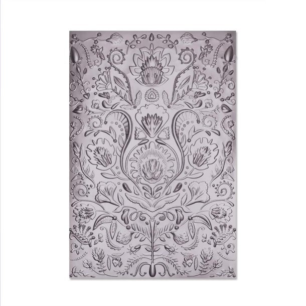 Sizzix - 3D Embossing folder - Folk Doodle
