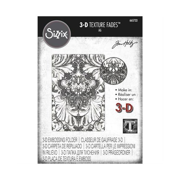 Tim Holtz / Sizzix - 3D Embossing Folder - Damask - 665733
