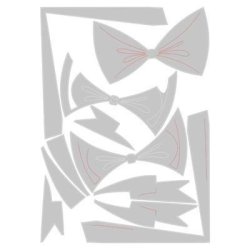 Tim Holtz / Sizzix - Die - Bowtied Colorize / Sljfe