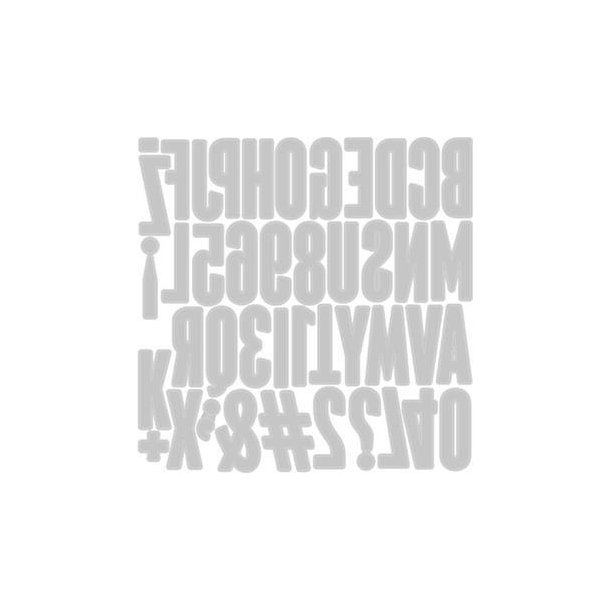Tim Holtz - Die - Alphanumeric - Bogstaver og Tal