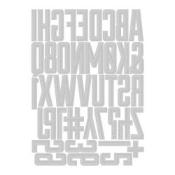 Tim Holtz - Die - Alphanumeric Emporium - Bogstaver og Tal