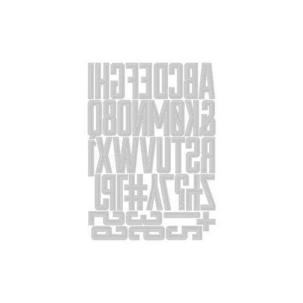 Tim Holtz - Die - Alphanumeric Emporium - Bogstaver og Tal