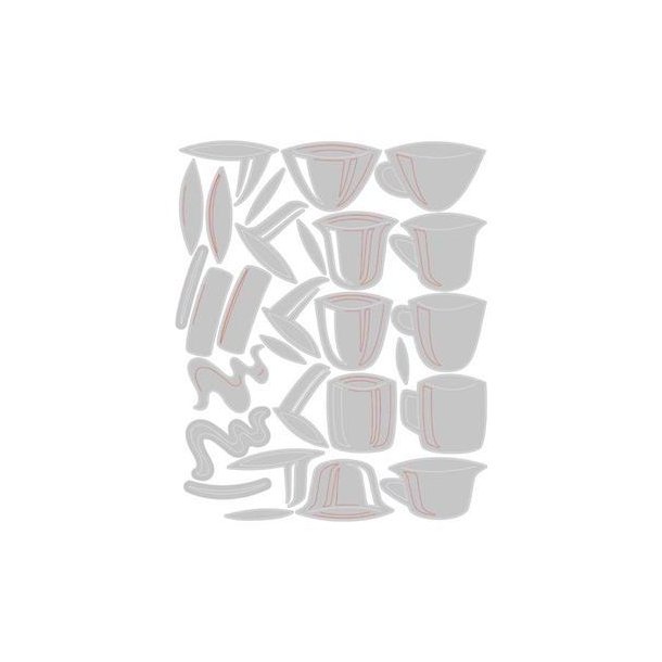 Tim Holtz - Die - Papercut Caf - Kaffe