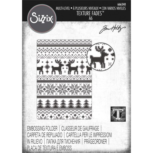 Tim Holtz - 3D Embossingfolder - Holiday Knit