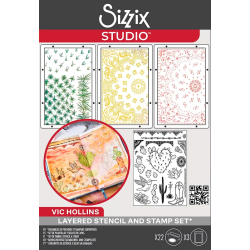 Sizzix - Stempler og Stencil st - Western af Vic Hollins