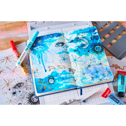 Sizzix - Stempler og Stencil st - Dreamscape af Vic Hollins / Drmmeverden