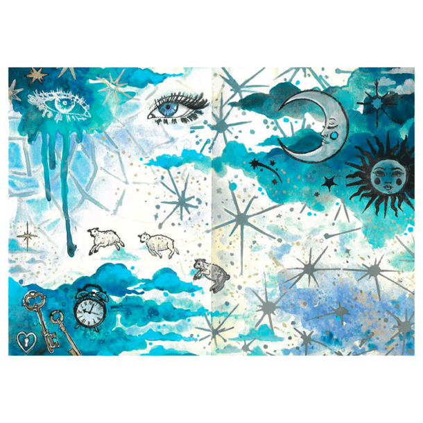 Sizzix - Stempler og Stencil st - Dreamscape af Vic Hollins / Drmmeverden