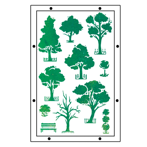 Sizzix - Stempler og Stencil st - City Life af Vic Hollins / Byliv