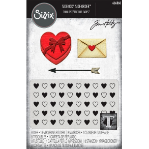 Sizzix - Thinlits die - Sidekick Side-Order - Love Notes
