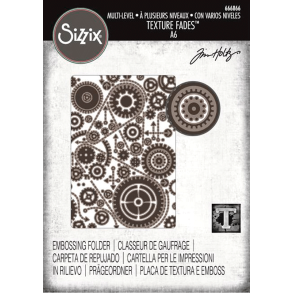 Sizzix / Tim Holtz - Embossingfolder - Vault - Gears