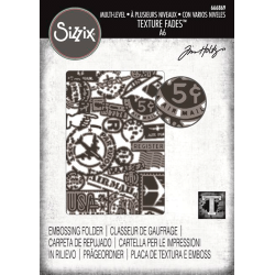 Sizzix / Tim Holtz - Embossingfolder - Vault - Airmail